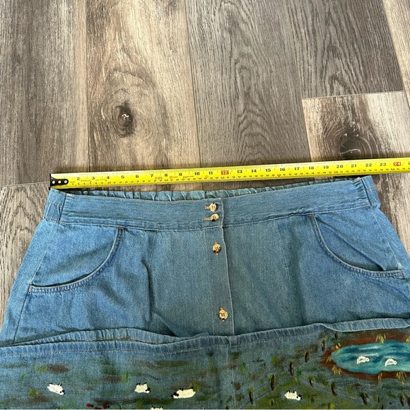 Vintage Denim Skirt by balaban Size 44 Made in Canada - Picture 7 of 8